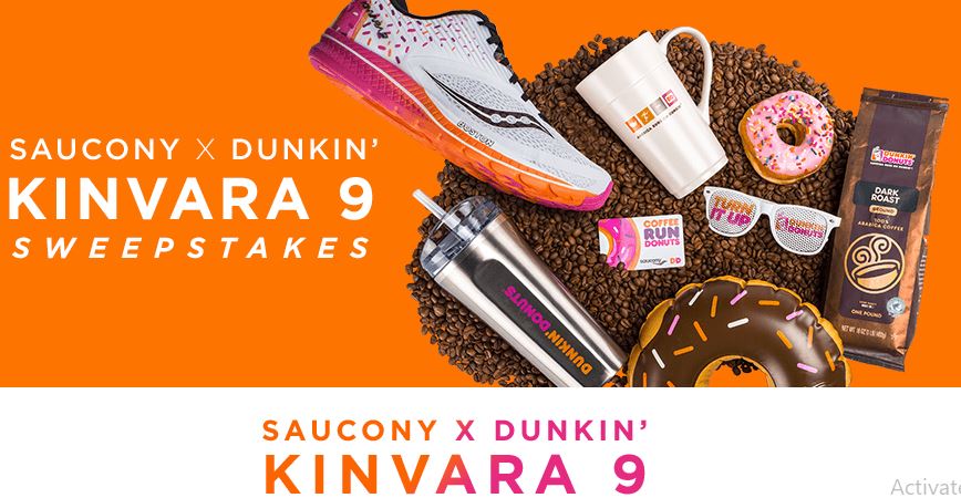 Saucony x Dunkin Kinvara 9 Sweepstakes 